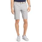 Men's Izod Flat-front Chino Shorts, Size: 36, Light Grey
