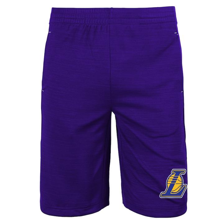 Boys 8-20 Los Angeles Lakers Free Throw Shorts, Size: S 8, Purple