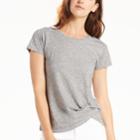 Women's Levi's&reg; Bridget Twisted-side Tee, Size: Small, Grey