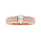 14k Gold 1 Carat T.w. Igl Certified Diamond Oval Engagement Ring, Women's, Size: 8, White