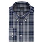 Men's Arrow Regular-fit Wrinkle-resistant Dress Shirt, Size: L-32/33, Dark Blue