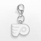 Logoart Philadelphia Flyers Sterling Silver Logo Charm, Women's, Grey