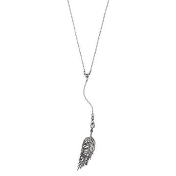 Simply Vera Vera Wang Feather Y Necklace, Women's, Oxford