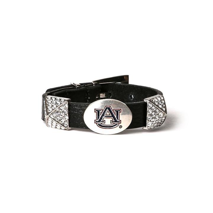 Women's Auburn Tigers Pyramid Bracelet, Brown
