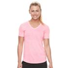 Petite Tek Gear&reg; Burnout Tee, Women's, Size: L Petite, Brt Pink