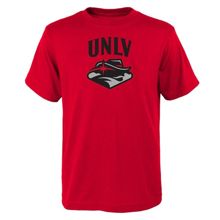 Boys' 4-18 Unlv Rebels Goal Line Tee, Size: 4-5, Red