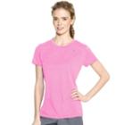 Women's Champion Powertrain Heather Performance Tee, Size: Large, Brt Pink