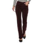 Women's Croft & Barrow&reg; Classic Corduroy Bootcut Pants, Size: 16 Short, Drk Purple