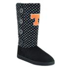 Women's Tennessee Volunteers Button Boots, Size: Xl, Black