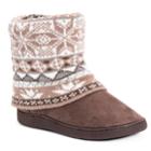 Women's Muk Luks Raquel Bootie Slippers, Size: Large, Lt Beige