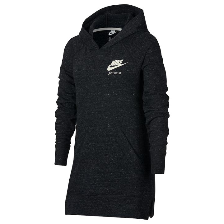 Girls 7-16 Nike Long Sleeve Tunic Hoodie, Size: Xl, Grey (charcoal)