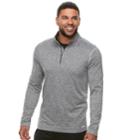 Men's Tek Gear Stretch Quarter-zip Top, Size: Medium, Med Blue