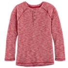 Boys 4-7x Sonoma Goods For Life&trade; Raglan Thermal Henley, Size: 4, Med Red