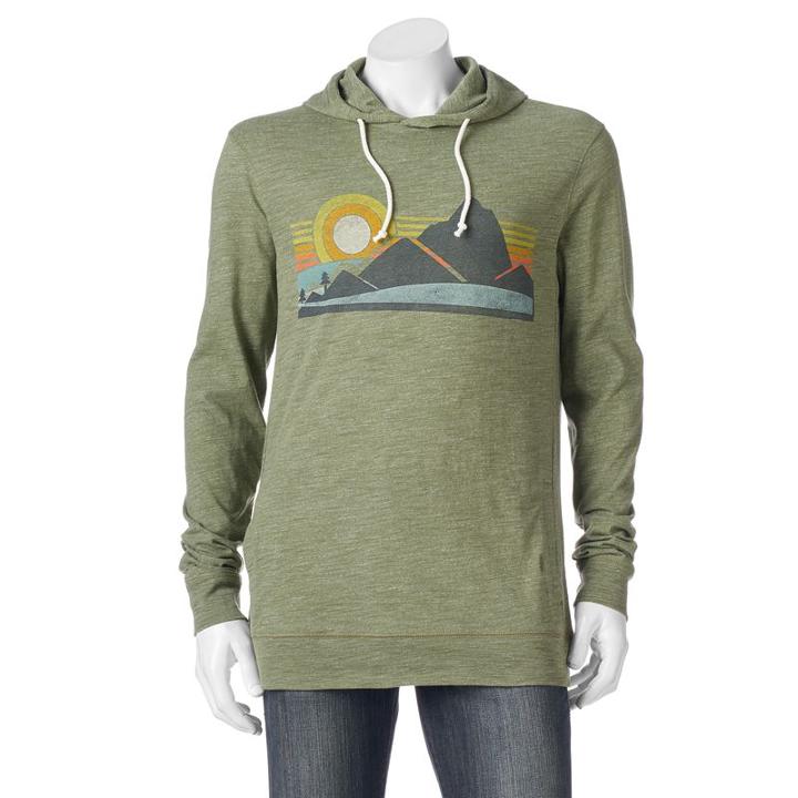 Big & Tall Urban Pipeline&reg; Lightweight Hoodie Tee, Men's, Size: L Tall, Med Green