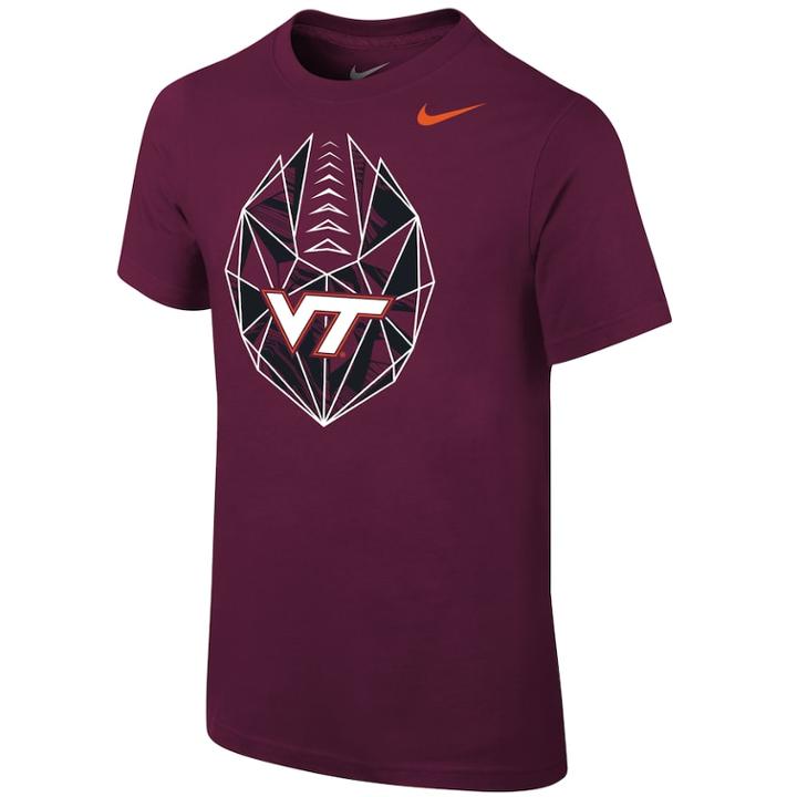 Boys 8-20 Nike Virginia Tech Hokies Football Icon Tee, Size: Xl 18-20, Red