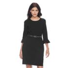 Women's Apt. 9&reg; Ruffle Sheath Dress, Size: 10, Gold