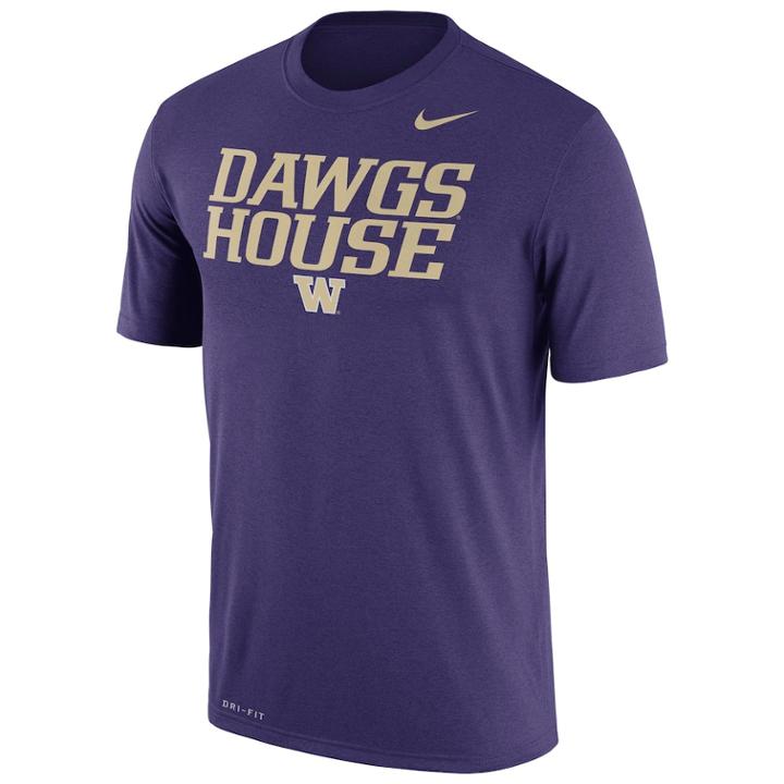 Men's Nike Washington Huskies Authentic Legend Tee, Size: Medium, Purple