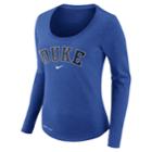 Women's Nike Duke Blue Devils Slubbed Dri-fit Tee, Size: Xl