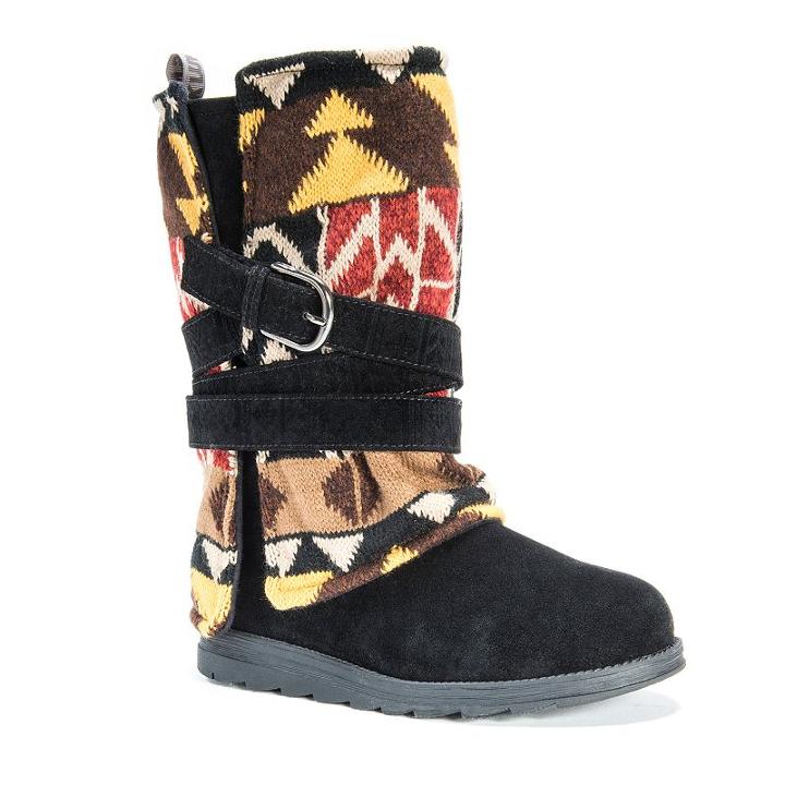 Muk Luks Nikki Women's Water-resistant Boots, Girl's, Size: 9, Black