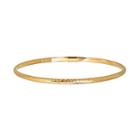 Everlasting Gold 10k Gold Diamond-cut Bangle Bracelet, Women's, Size: 8, Yellow