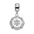 Insignia Collection Sterling Silver Maltese Cross And Star Of Life Charm, Women's, Multicolor