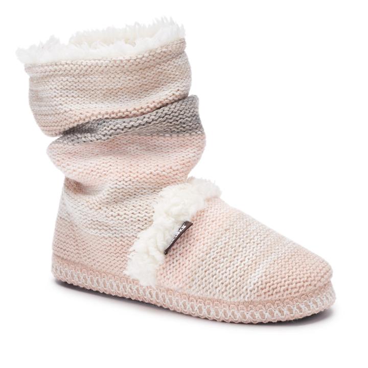 Women's Muk Luks Scrunchy Boot Slippers, Size: Small, Rose Gold