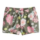 Girls 4-10 Jumping Beans&reg; Floral Graphic French Terry Shorts, Size: 6, Med Green