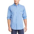 Men's Chaps Classic-fit Patterned Easy-care Stretch Button-down Shirt, Size: Xxl, Blue