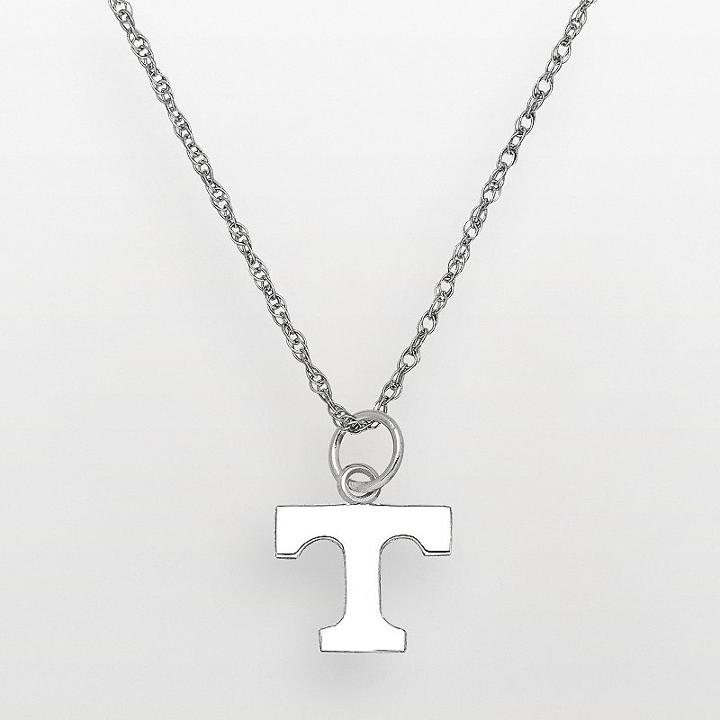 Tennessee Volunteers Sterling Silver Logo Pendant, Women's, Size: 18, Multicolor