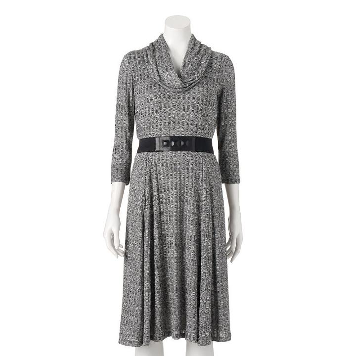 Women's Bethany Cowlneck Sweaterdress, Size: Small, Med Grey