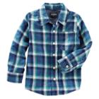 Boys 4-8 Oshkosh B'gosh&reg; Flannel Plaid Button-front Shirt, Boy's, Size: 8, Ovrfl Oth