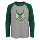 Boys 4-18 Milwaukee Bucks Fadaway Tee, Size: 12-14, Grey