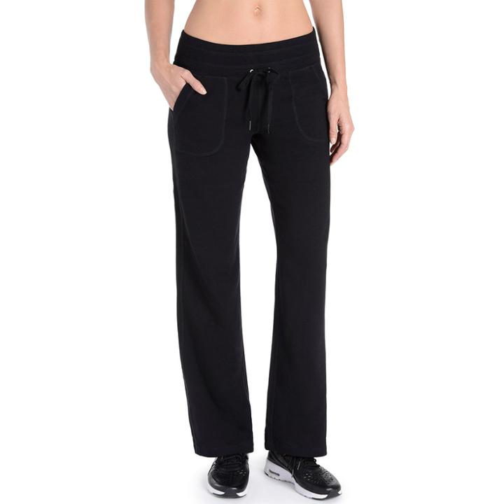 Women's Danskin Drawstring Lounge Pants, Size: Large, Black