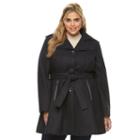 Plus Size Apt. 9&reg; Peplum Wool Blend Jacket, Women's, Size: 1xl, Grey