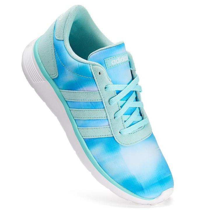 Adidas Lite Racer Girls' Athletic Shoes, Girl's, Size: 3, Light Blue