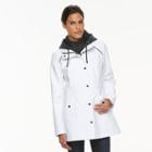 Women's Sebby Collection Hooded Soft Shell Jacket, Size: Large, White