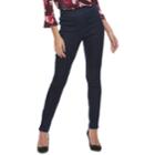 Women's Elle&trade; Pull-on Skinny Jeans, Size: Medium, Dark Blue