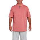 Men's Pebble Beach Classic-fit Striped Performance Golf Polo, Size: Large, Dark Pink