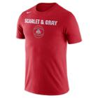 Men's Nike Ohio State Buckeyes Basketball Local Tee, Size: Medium, Red