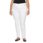 Plus Size Gloria Vanderbilt Amanda Classic Tapered Jeans, Women's, Size: 18w Short, White