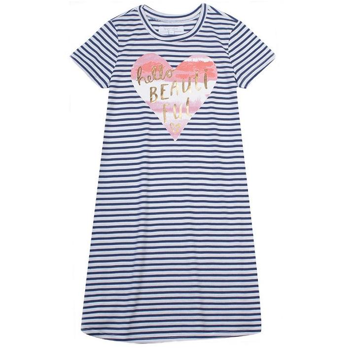 Girls 7-16 & Plus Size Harper & Elliott Graphic Midi T-shirt Dress, Girl's, Size: M Plus, White Oth