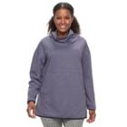 Plus Size Tek Gear&reg; Fleece Funnel Neck Pullover Top, Women's, Size: 2xl, Drk Purple