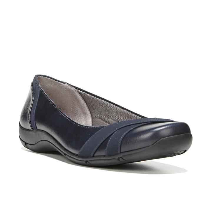 Lifestride Dari Women's Ballet Flats, Size: 7.5 Wide, Dark Blue