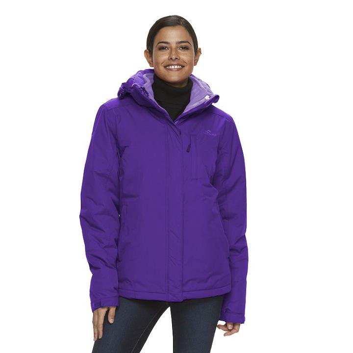 Women's High Sierra Insulated 3-in-1 Systems Jacket, Size: Medium, Purple
