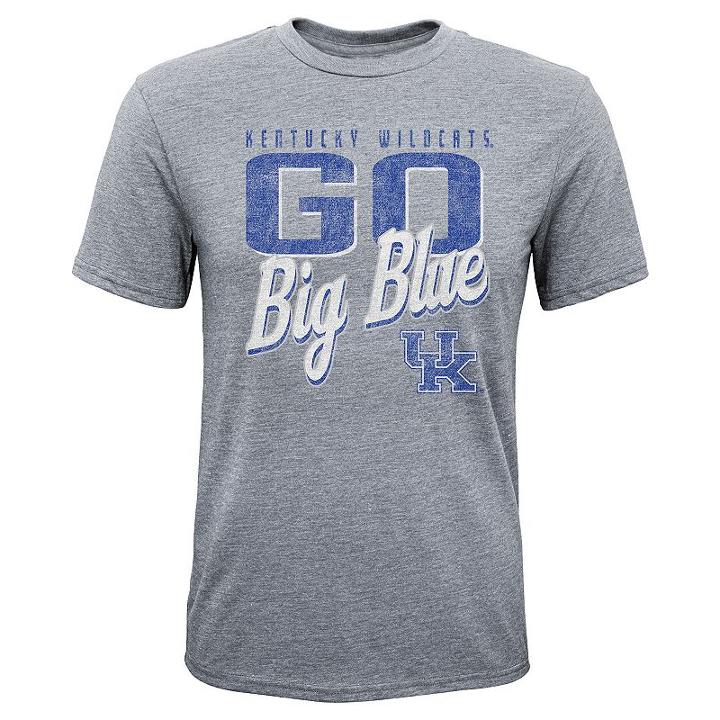 Boys 8-20 Kentucky Wildcats Rally Anthem Tee, Size: L 14-16, Grey