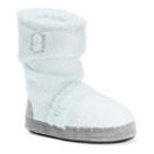 Muk Luks Women's Jenna Sweater Knit Boot Slippers, Size: Medium, Lt Green
