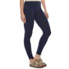 Women's Sonoma Goods For Life&trade; Ruched Leggings, Size: Small, Blue (navy)