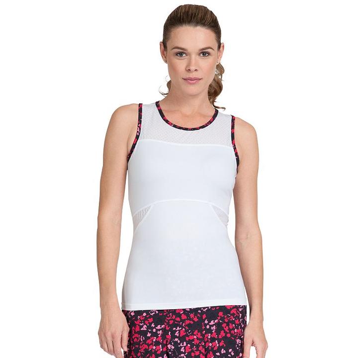 Women's Tail Olga Tennis Tank, Size: Small, White
