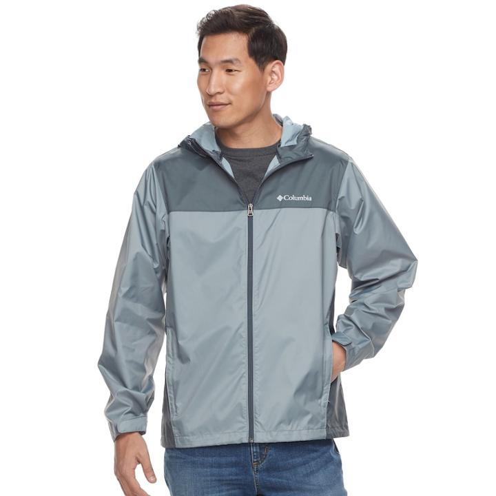 Big & Tall Columbia Weather Drain Rain Jacket, Men's, Size: L Tall, Dark Grey