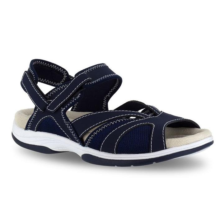 Easy Street Sport Santana Women's Sandals, Size: 8.5 Wide, Blue (navy)